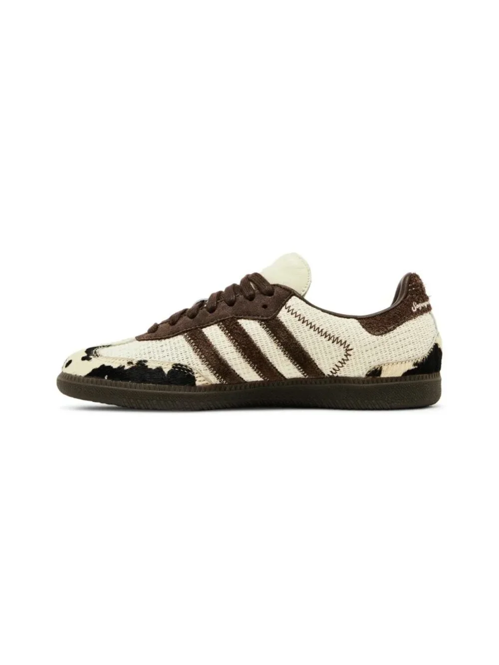 adidas Notitle x Samba Og Sz. 6.5 Brown Cow Print Unisex Sneakers - Picture 3 of 16